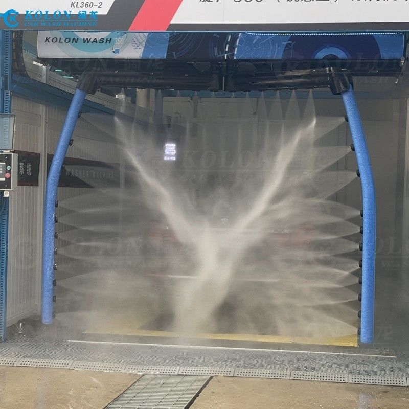 Automatische borstelloze aanraakloze autoverwasser KL360-2 18.5kw waterpomp 12kw luchtdroger